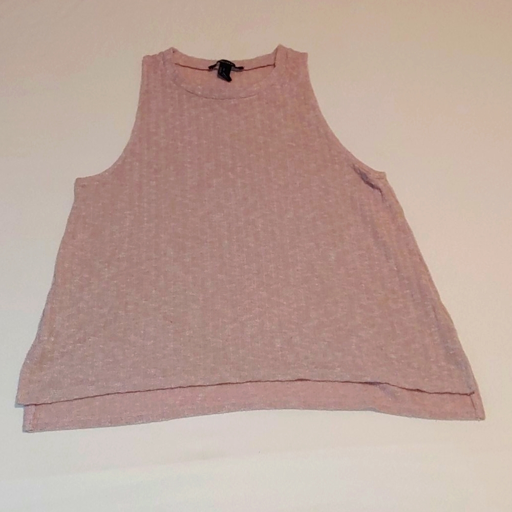 Forever 21 Pink Ribbed Sleeveless